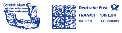 Frankatura mechaniczna: Mauer, 4.03.2010