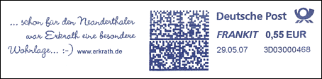 Frankatura mechaniczna: Erkrath, 29.05.2007