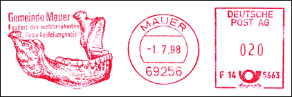 Frankatura mechaniczna: Mauer, 1.07.1998