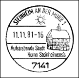 Kasownik: Steinheim an der Murr 1, 11.11.1981