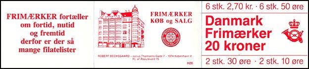 Zeszycik znaczkowy: Dania 328, 572, 744 i 793 w MH 33