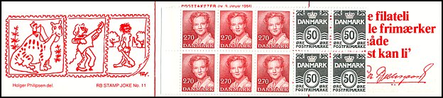 Zeszycik znaczkowy_rv: Dania 328, 572, 744 i 793 w MH 33