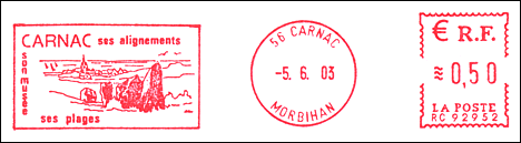 Frankatura mechaniczna: Carnac, 5.06.2003