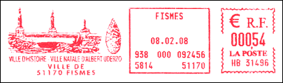 Frankatura mechaniczna: Fismes, 20.10.1998