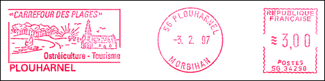 Frankatura mechaniczna: Plouharnel, 3.02.1997