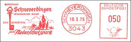 Frankatura mechaniczna: Schneverdingen, 10.03.1975