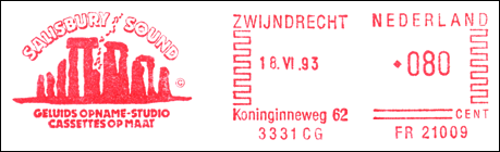 Frankatura mechaniczna: Zwijndrecht, 18.06.1993