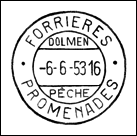 Frankatura mechaniczna: Forrières, 6.06.1953