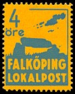 Znaczek: Szwecja - Falköping 1C