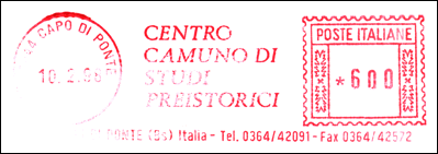 Frankatura mechaniczna: Capo di Ponte, 10.02.1998