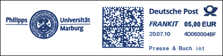 Frankatura mechaniczna: Marburg, 20.07.2010
