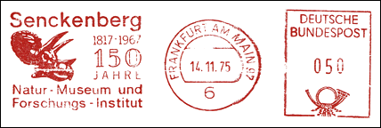 Frankatura mechaniczna: Frankfurt nad Menem 97, 14.11.1975