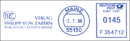 Frankatura mechaniczna: Moguncja, 2.07.2008