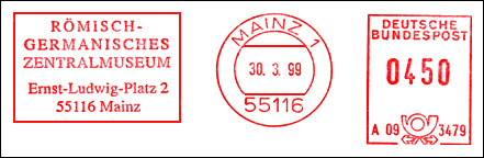 Frankatura mechaniczna: Moguncja 1, 30.03.1999