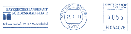 Frankatura mechaniczna: Memmelsdorf, 23.02.2011