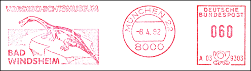 Frankatura mechaniczna: Monachium, 8.04.1992
