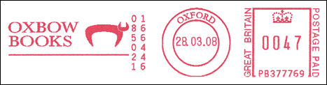 Frankatura mechaniczna: Oxford, 28.03.2008