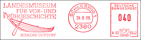Frankatura mechaniczna: Schleswig 1, 24.08.1985