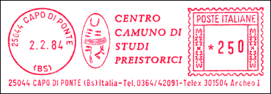 Frankatura mechaniczna: Capo di Ponte, 2.02.1984