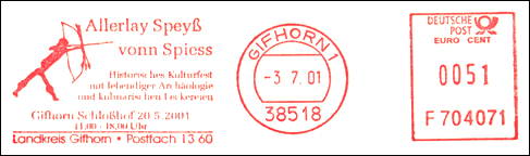 Frankatura mechaniczna: Gifhorn 1, 3.07.2001