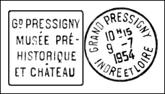 Kasownik: Le Grand-Pressigny, 9.07.1954