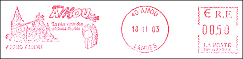 Frankatura mechaniczna: Amou, 18.11.2003