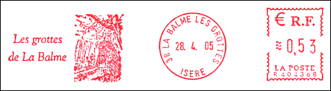 Frankatura mechaniczna: La Balme-les-Grottes, 28.04.2005