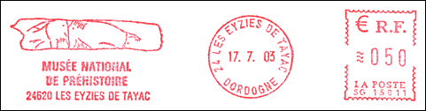 Frankatura mechaniczna: Les Eyzies-de-Tayac, 17.07.2003