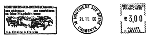 Frankatura mechaniczna: Mouthiers-sur-Boëme, 21.11.2000
