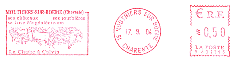 Frankatura mechaniczna: Mouthiers-sur-Boëme, 17.09.2004
