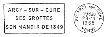 Kasownik: Arcy-sur-Cure, 28.11.1968