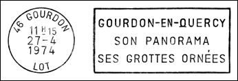 Kasownik: Gourdon, 27.04.1974